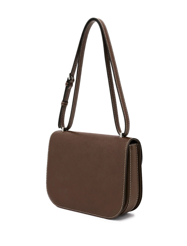 dash saddle bag in whiskey leather