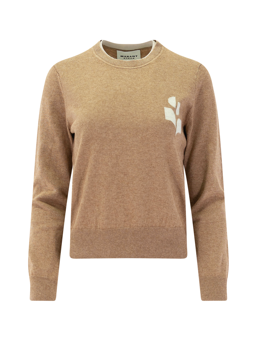 lanta pullover in camel and light grey