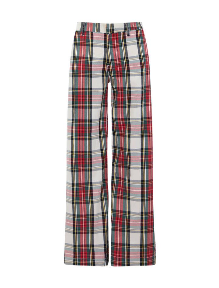 west village - nyc trouser in white plaid