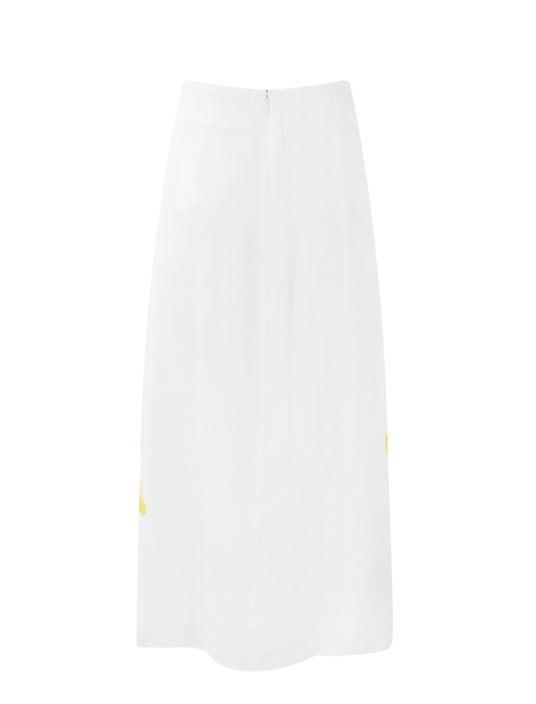 painted abstract draped skirt