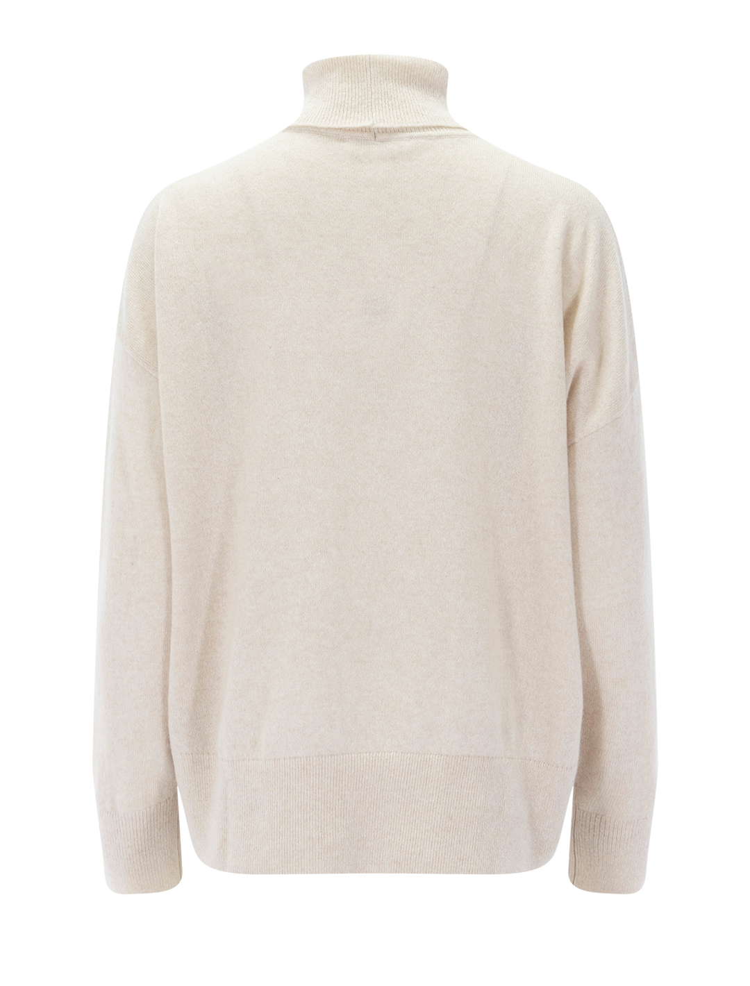 tori cashmere turtleneck in wheat heather