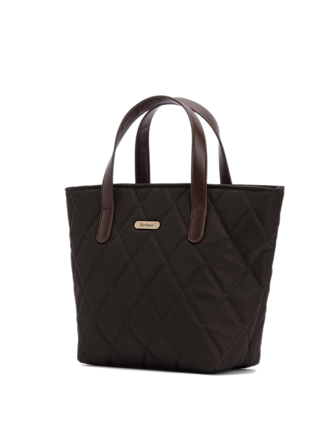 mini quilted tote bag in olive