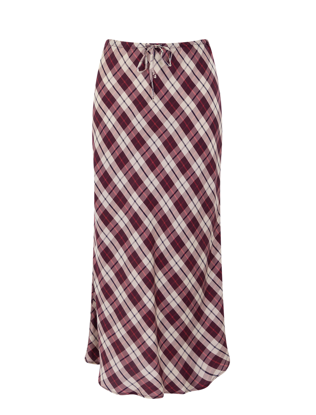 silvia maxi skirt in warm plaid