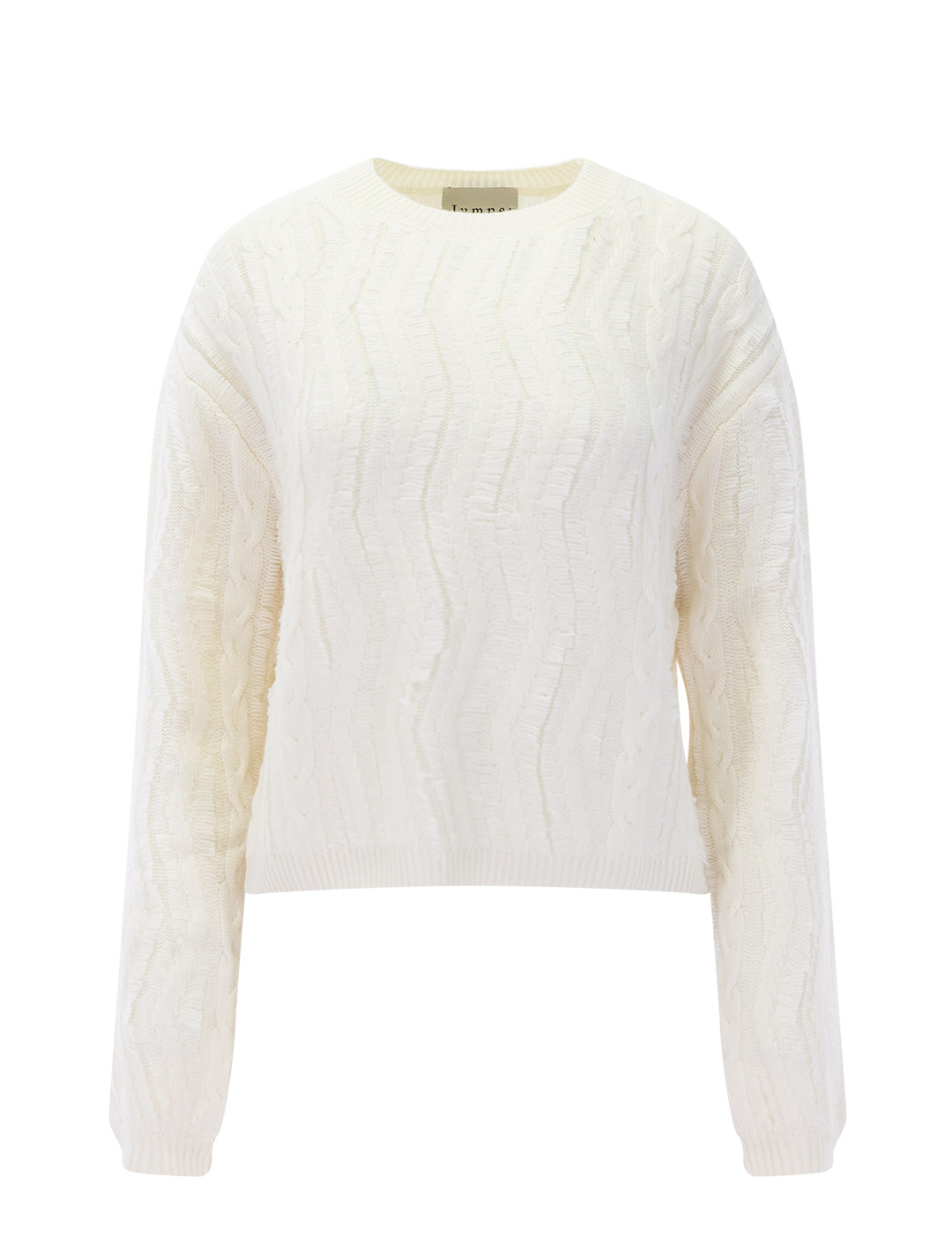 cable crew sweater in angel