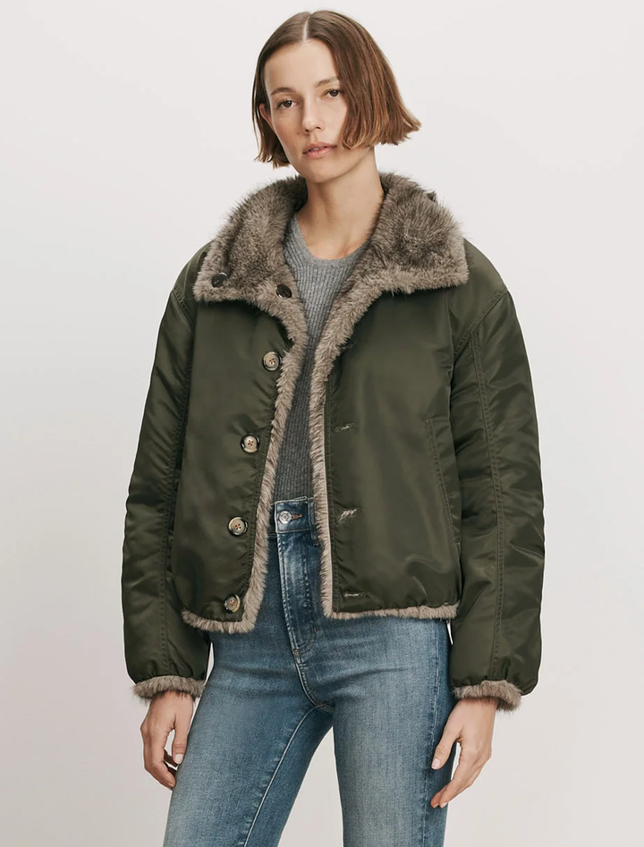 varell reversible jacket in loden