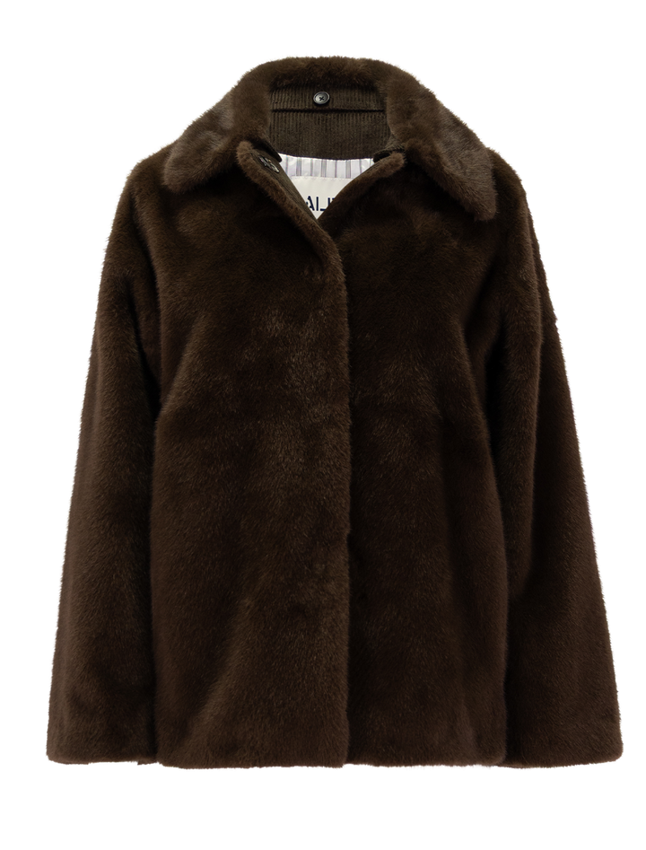 duane st. jacket in dark brown