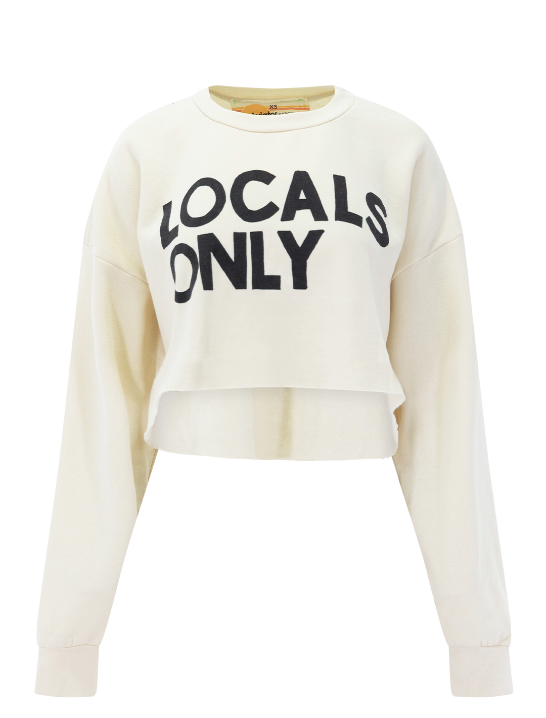 locals only cropped sweatshirt