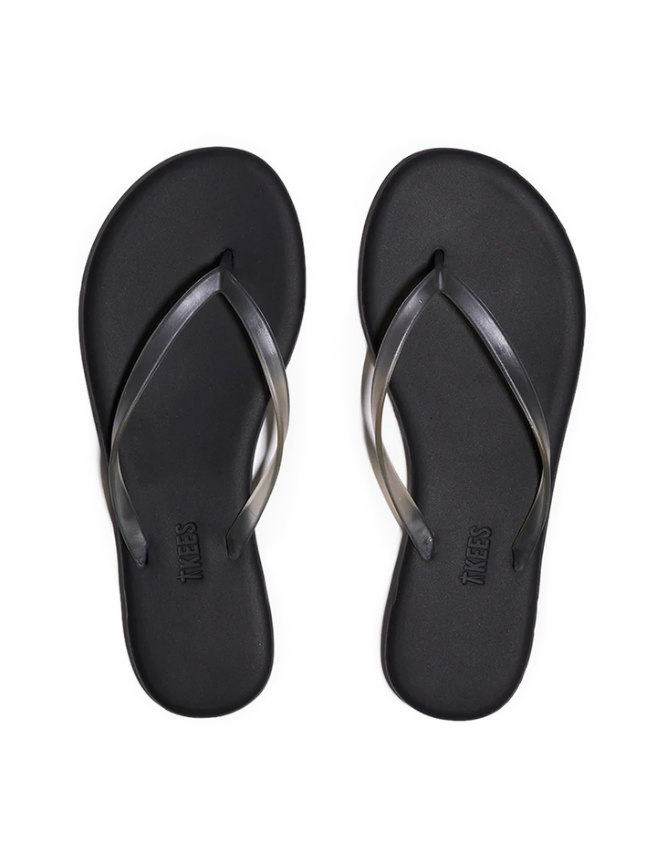 aqua flip flop in onyx