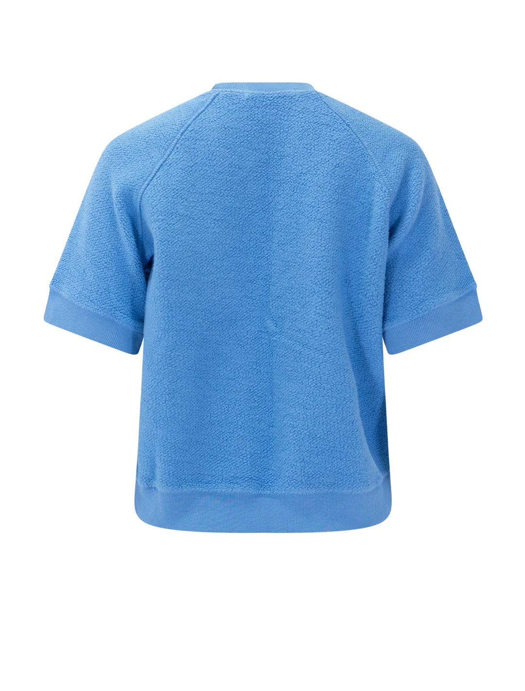 kennedy fleece short sleeve sweatshirt in pacific blue