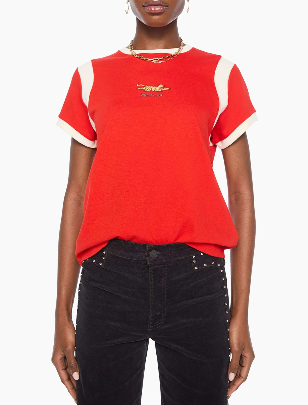 the jaguar boxy goodie inset tee