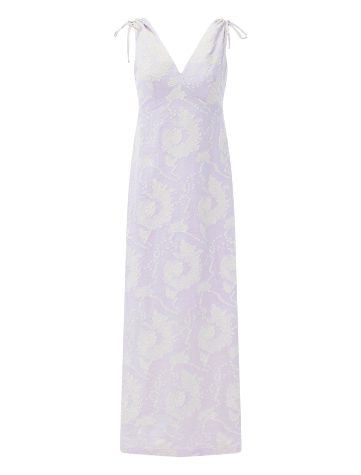 ezra maxi dress in orchid paisley