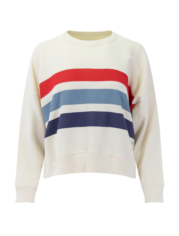 the teammate sweatshirt in saltwater stripe