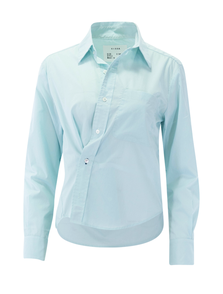 the daily shirt in duck egg blue