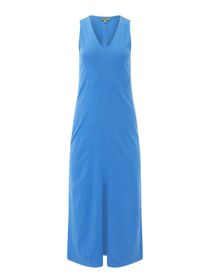 v-neck maxi dress in regatta