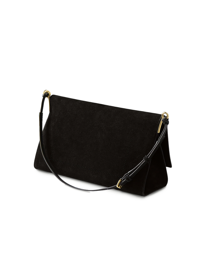 edit bag in black suede