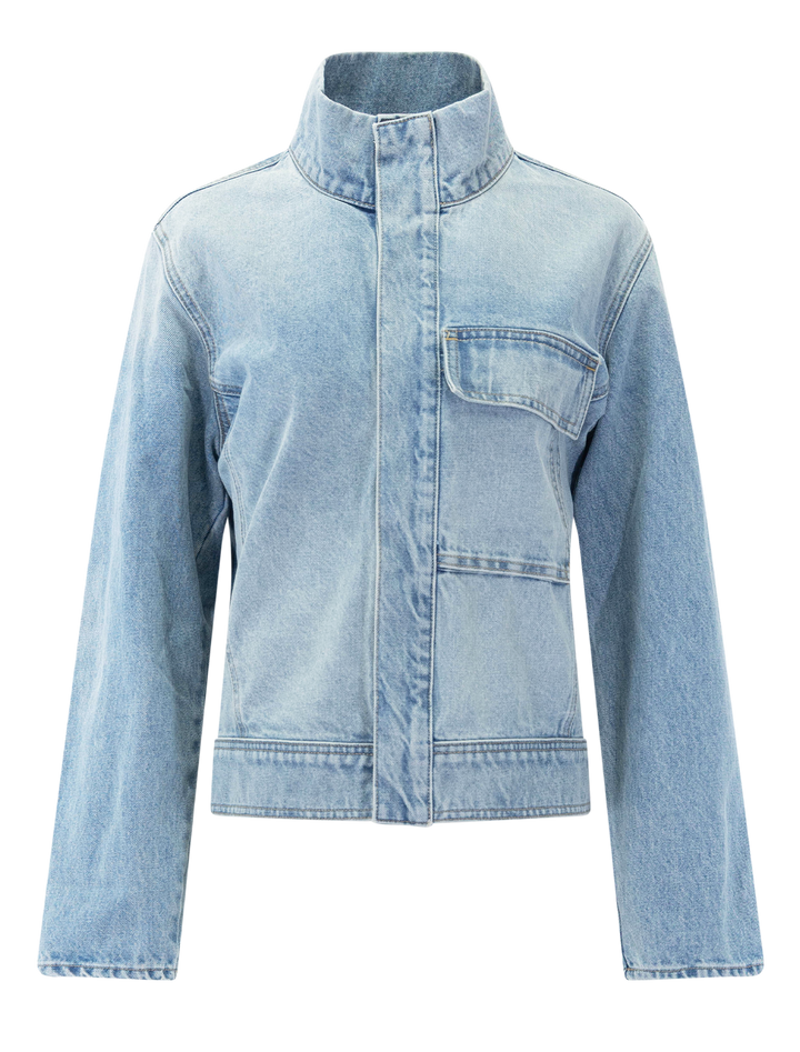 marilou denim jacket in alice wash