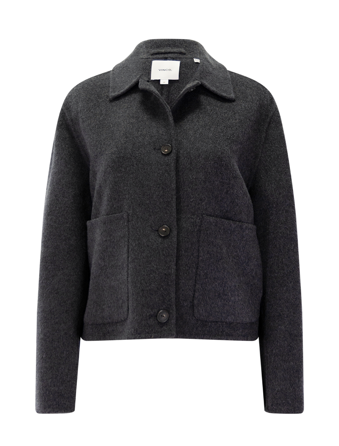 cashmere and wool jacket in charcoal