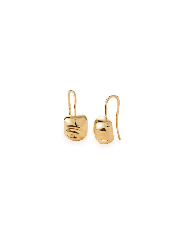 rue drop earrings in gold