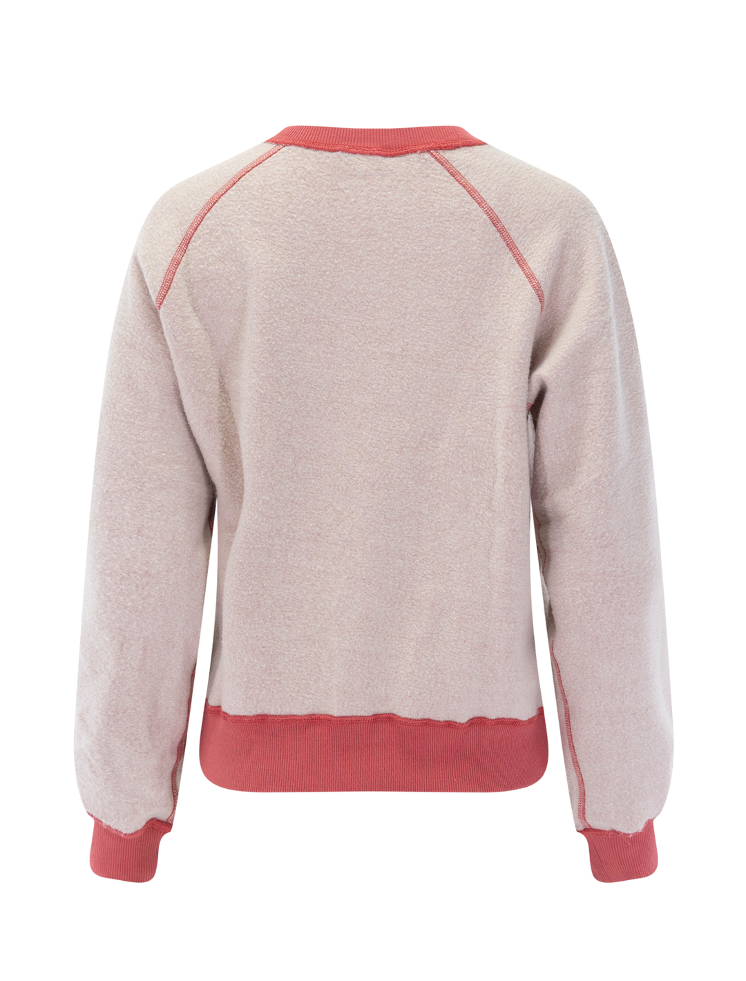 cloud 9 reversible fleece sweatshirt in dusk rose