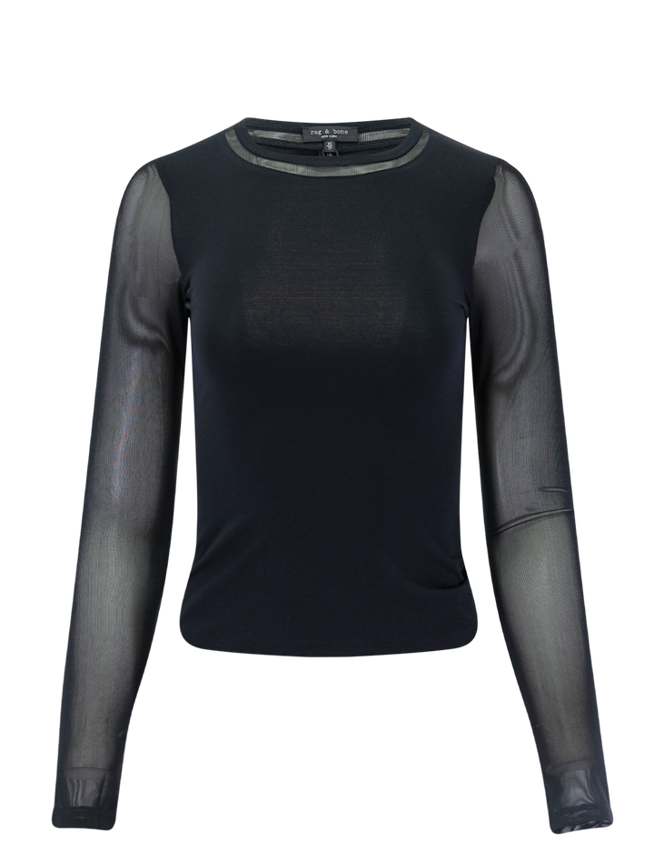 luca shadow top in black