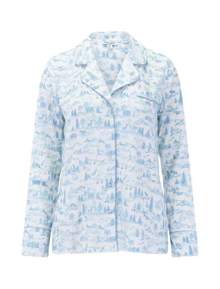 flora pillow soft pj set in winter toile