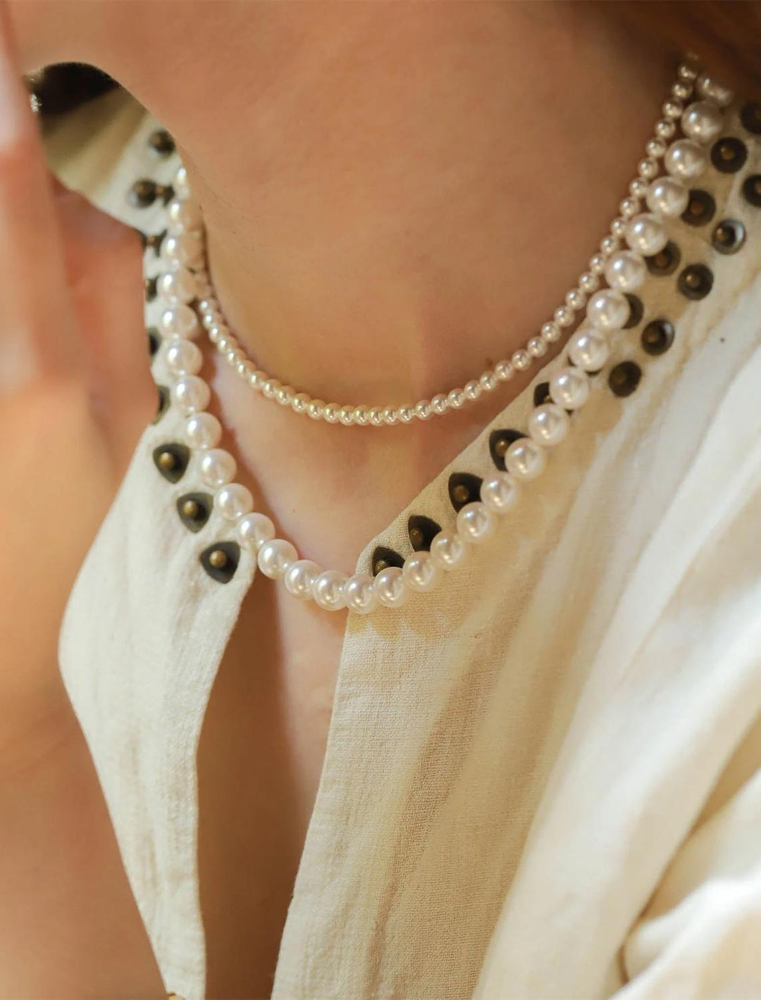 swarovski pearl necklace