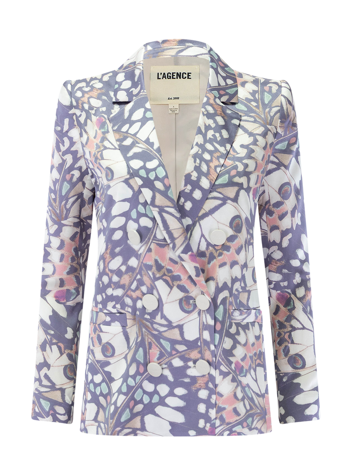 sena blazer in butterfly wing print