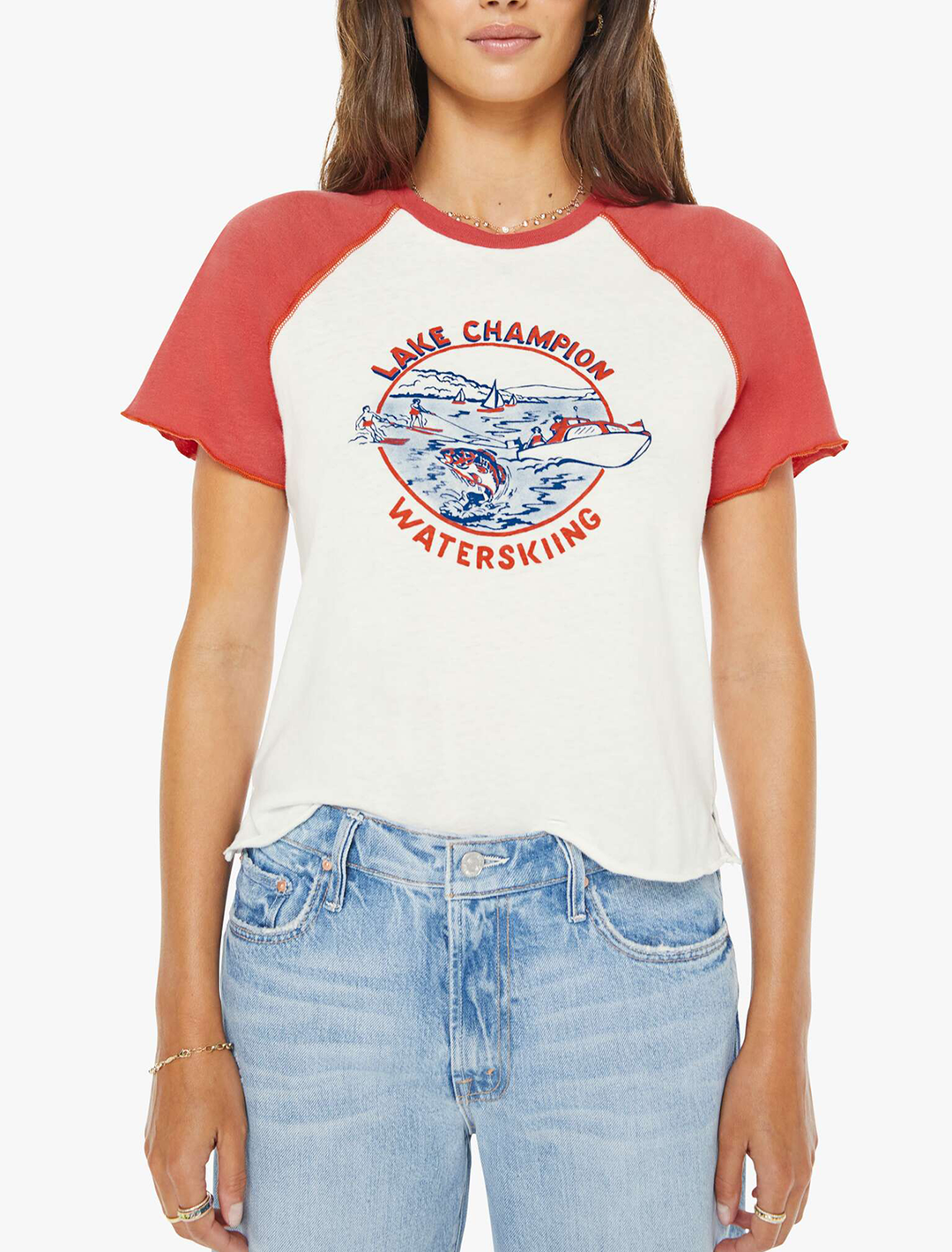 the short sleeve sporty concert tee in lake champion