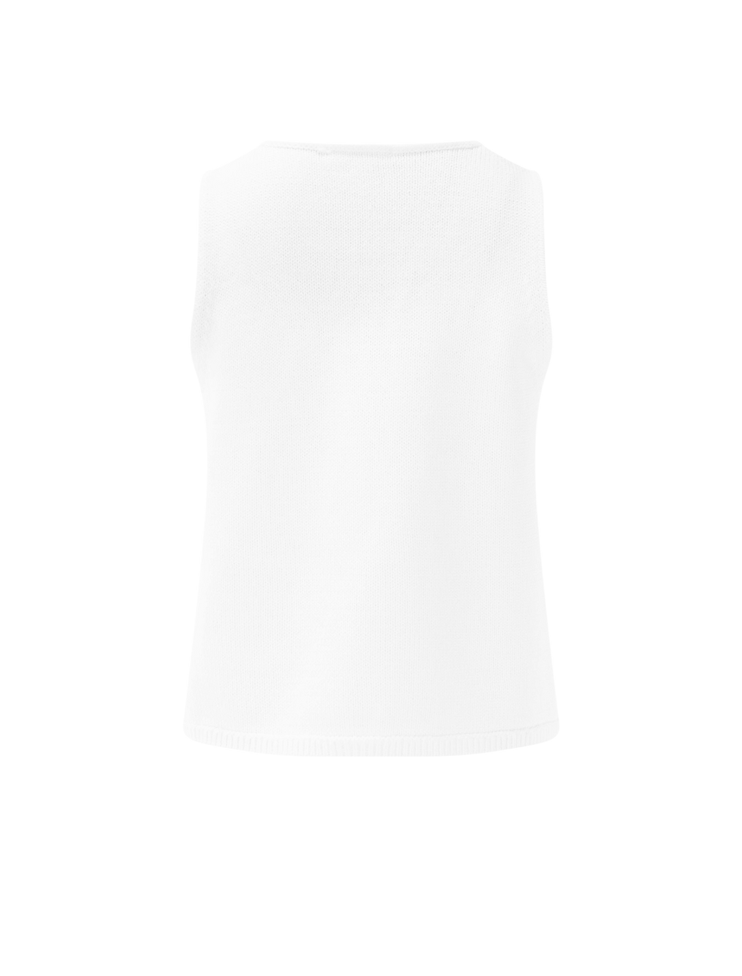 beckham crochet sweater tank in white
