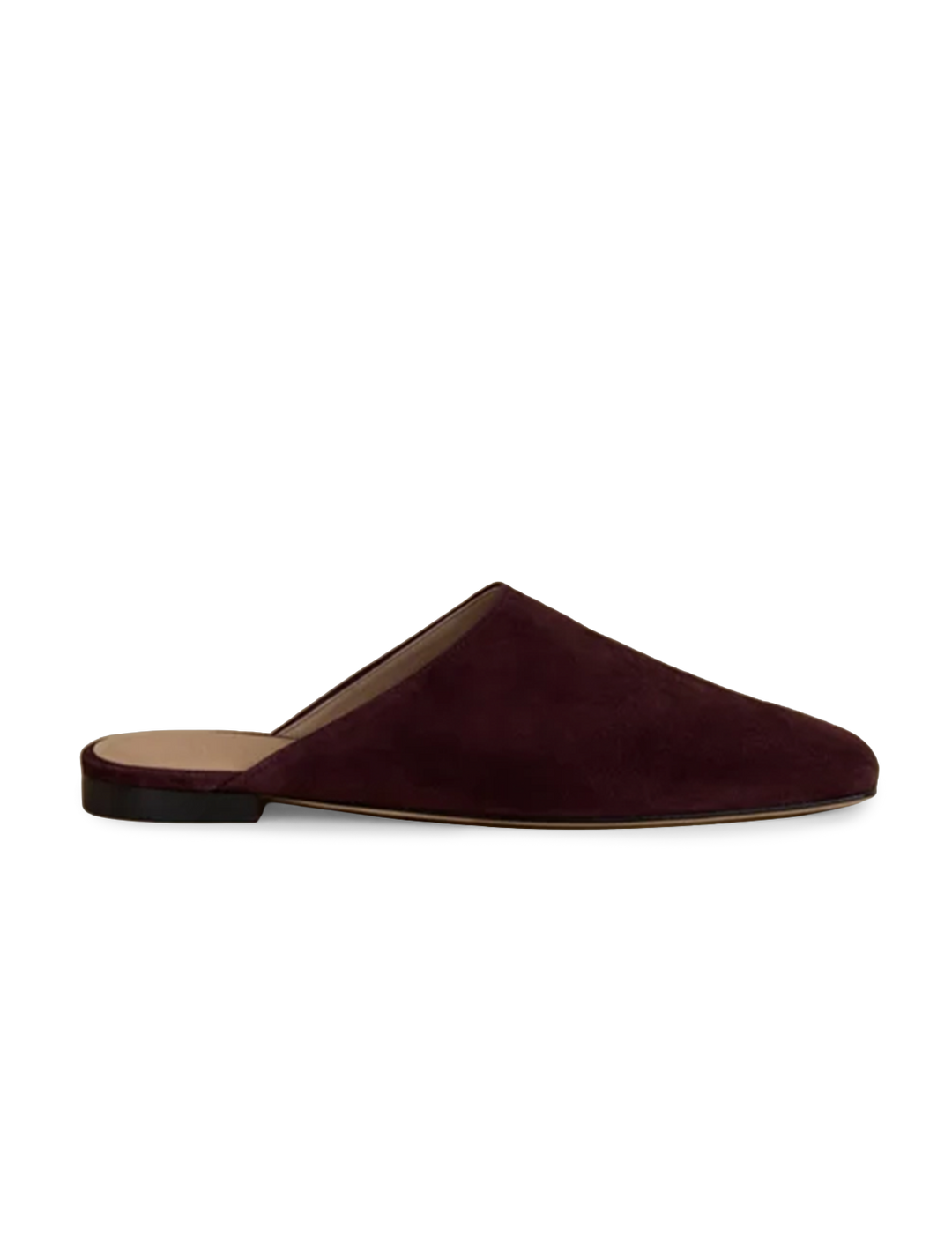 suede miller mule in wine