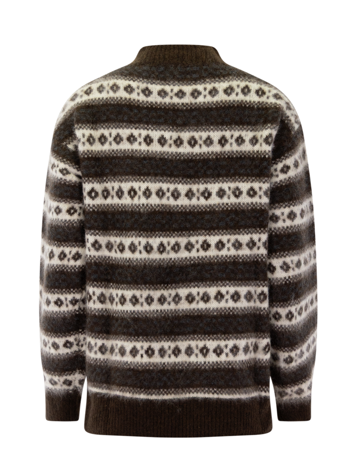 myles sweater in sandhamm jacquard