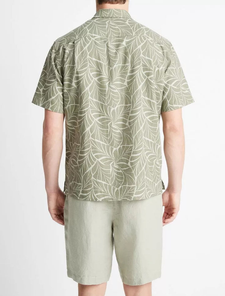 mens knotted leaves print s/s shirt (3)