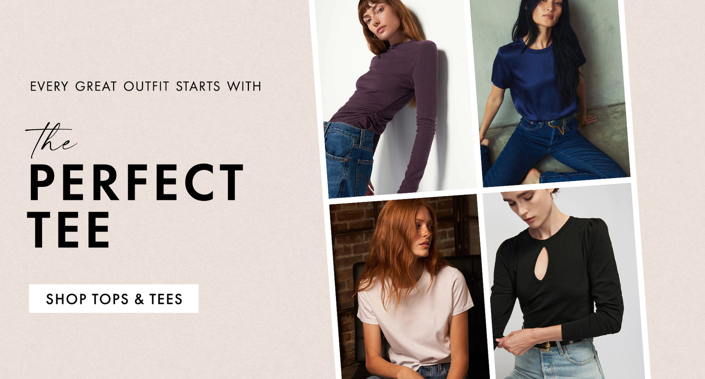 Every great outfit starts with the perfect tee. Shop tops & tees