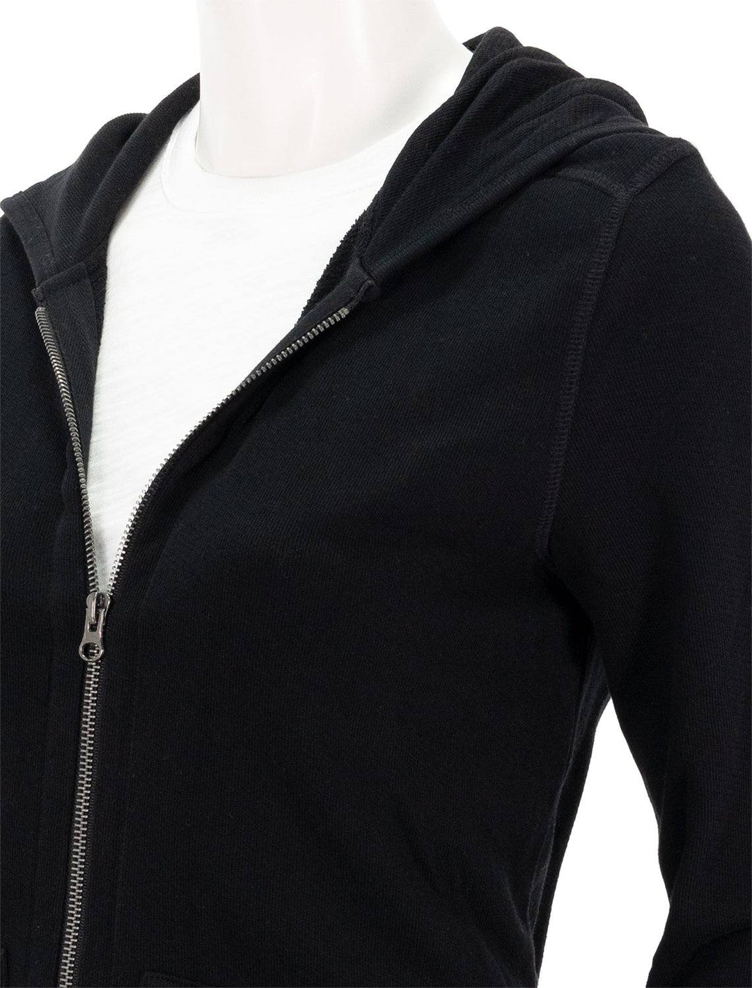 ATM french terry zip-up hoodie in black - Twigs