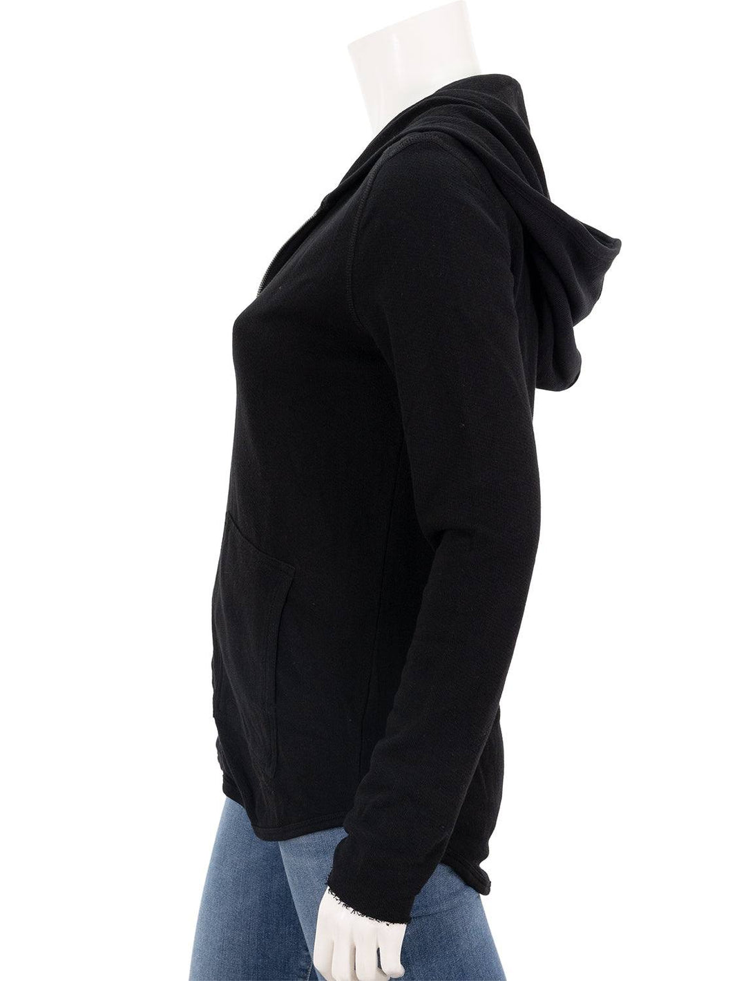 ATM french terry zip-up hoodie in black - Twigs