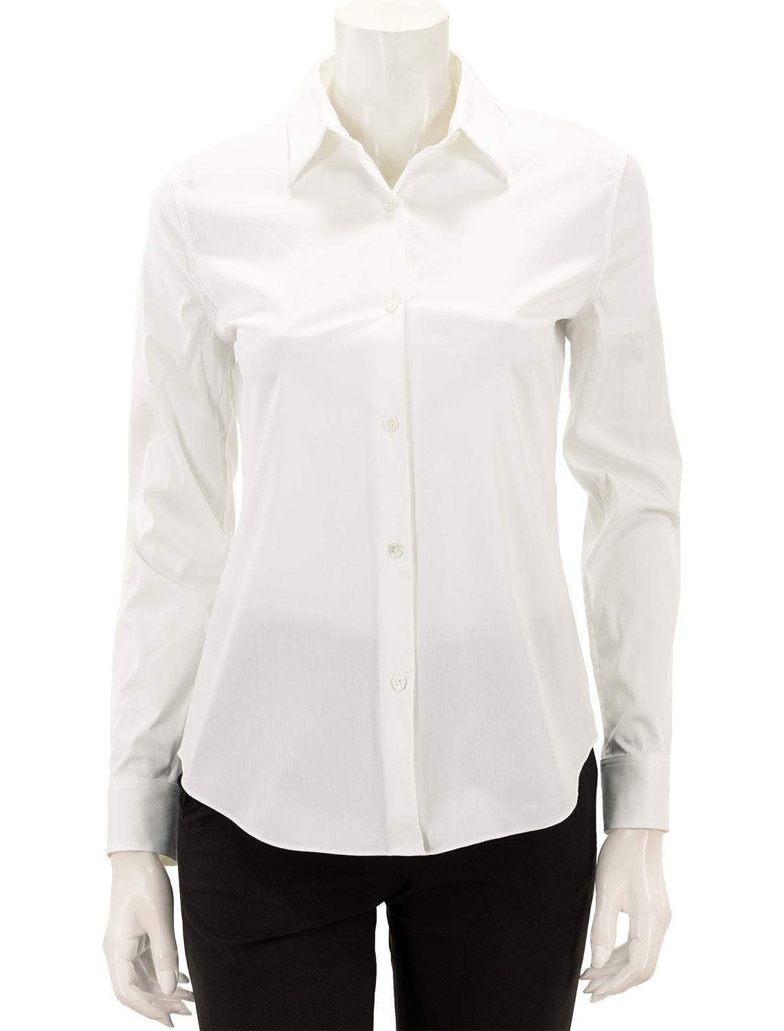 Theory Luxe Tenia Button buy Down Blouse