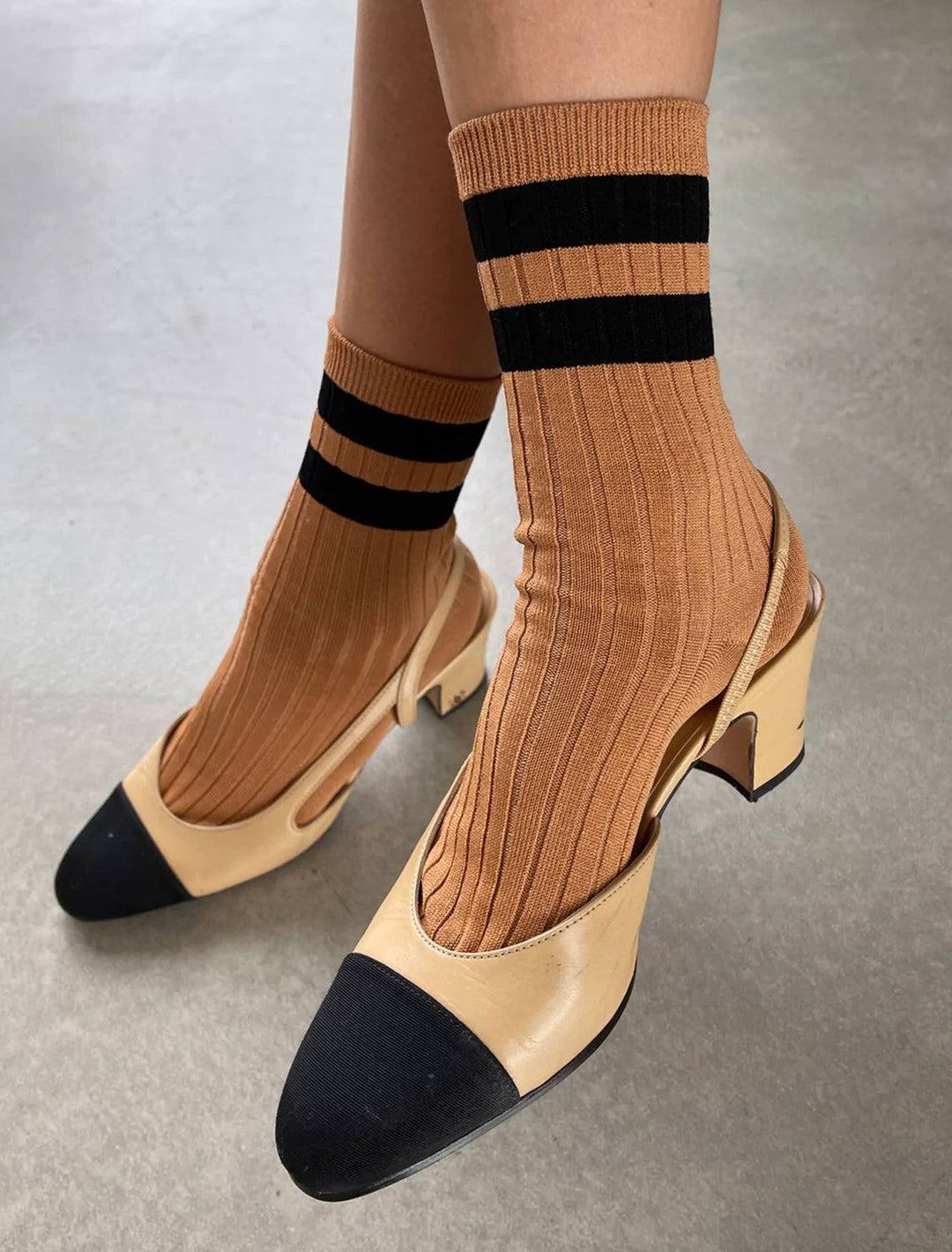 Le Bon Shoppe her socks - varsity in peanut butter - Twigs