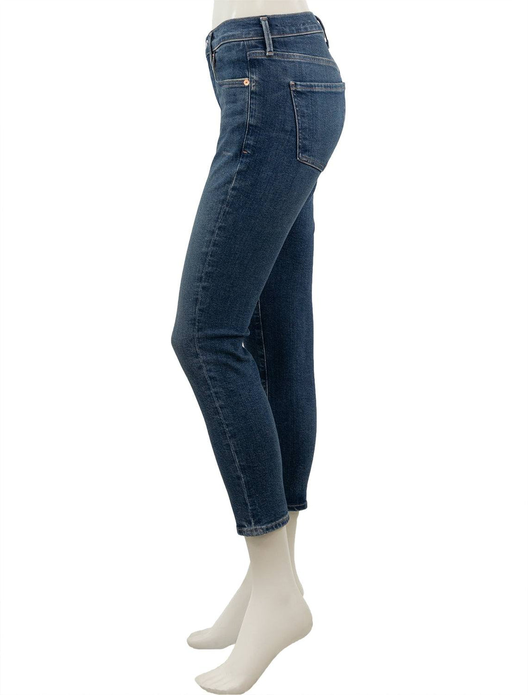 Side view of Front view of Citizen of Humanity's Ella Mid Rise Jeans in Sky Lantern.