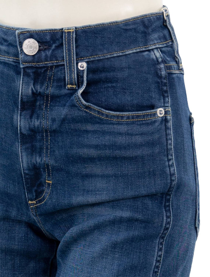 close up view of willa slim flare in grateful front pocket 