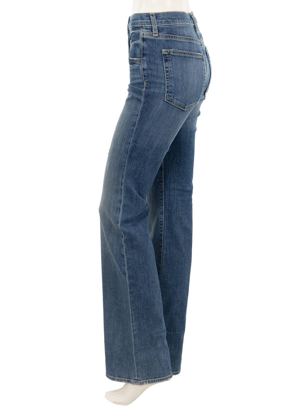 side view of celia jean in classic wash