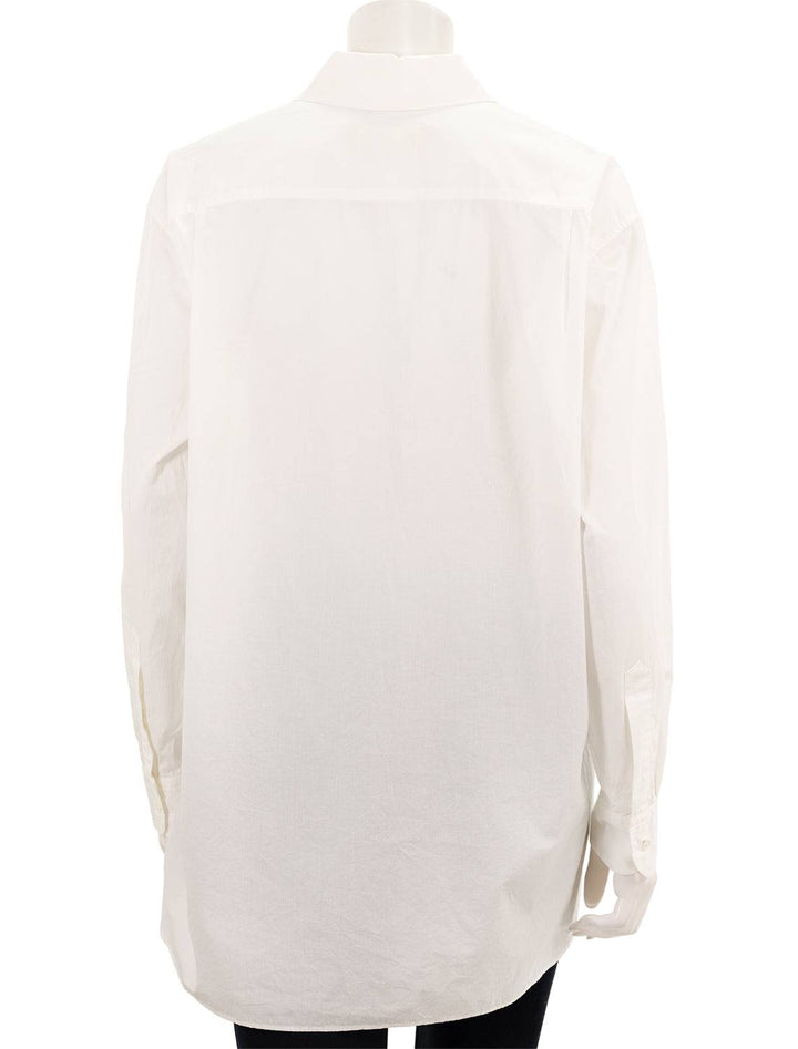 Back view of Nili Lotan's yorke shirt in white.