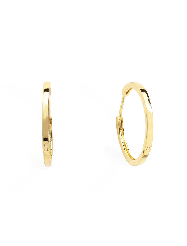timeless hoops in gold