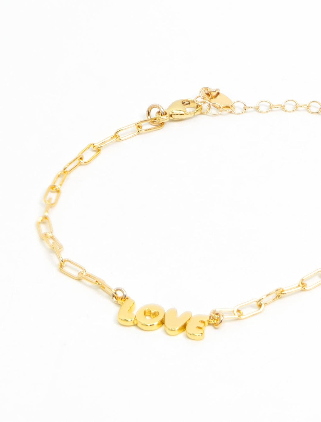 love bubble charm bracelet in gold (2)
