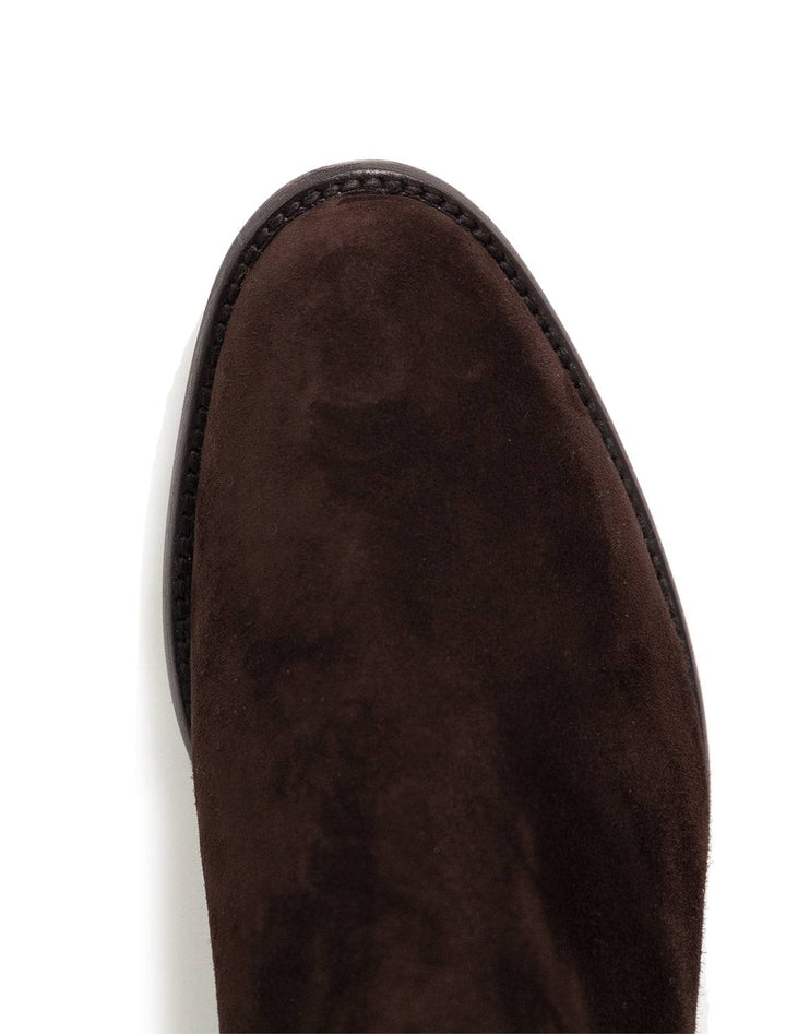 pull on boot in chocolate suede  (3)