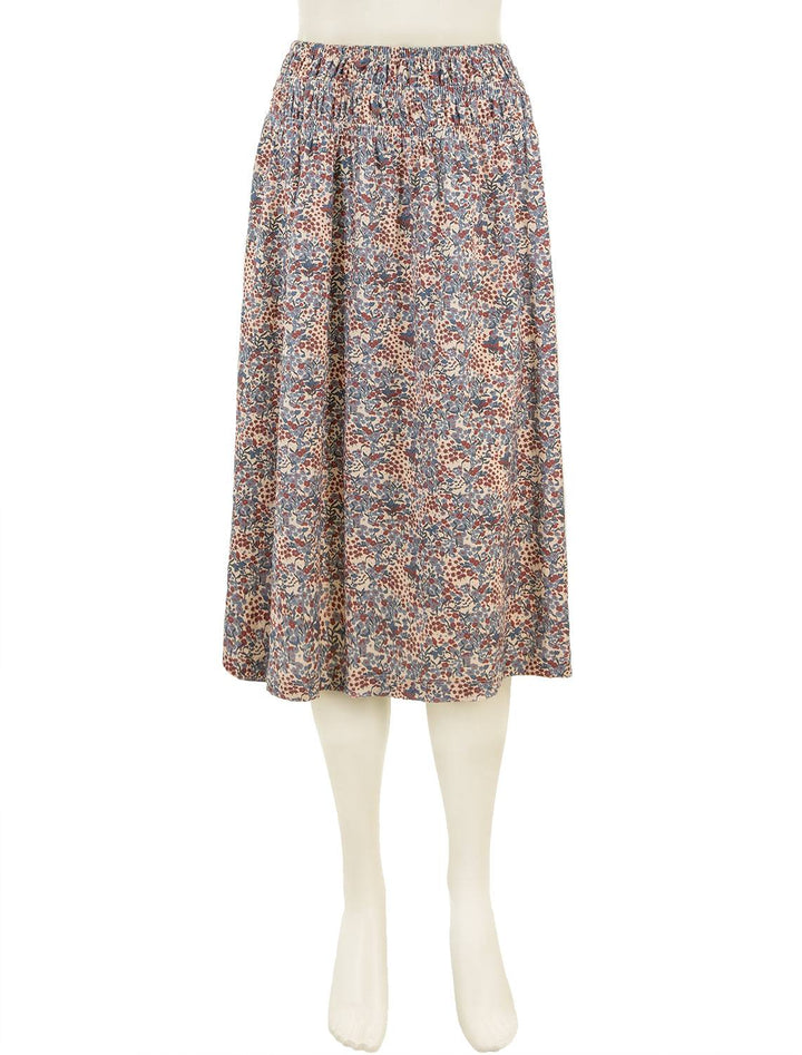 Front view of Nation LTD's zabina skirt in cherry blossom.
