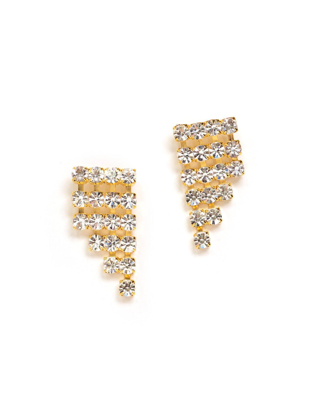 maya earrings in crystal