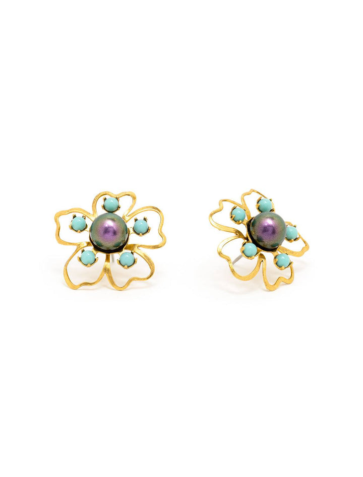 Elizabeth Cole mylah earrings in purple - Twigs