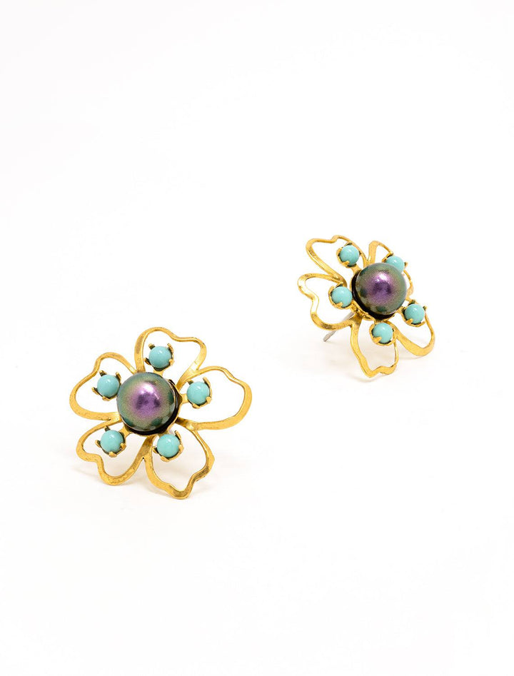 Elizabeth Cole mylah earrings in purple - Twigs