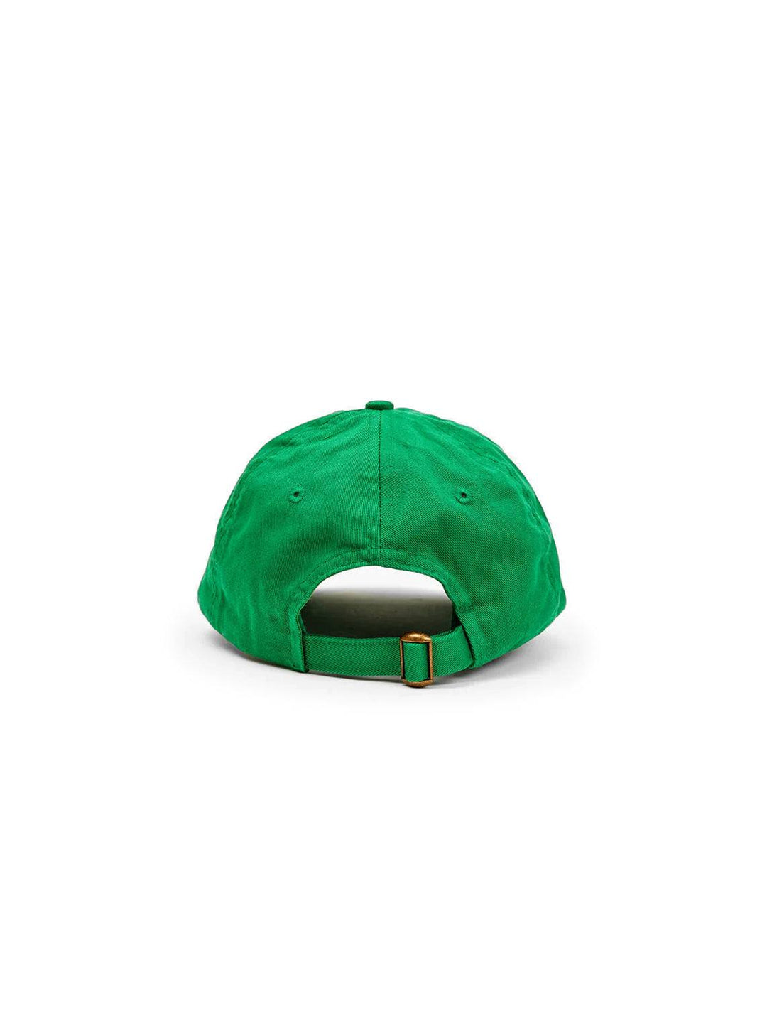 Back view of Clare V.'s oui baseball hat in green.