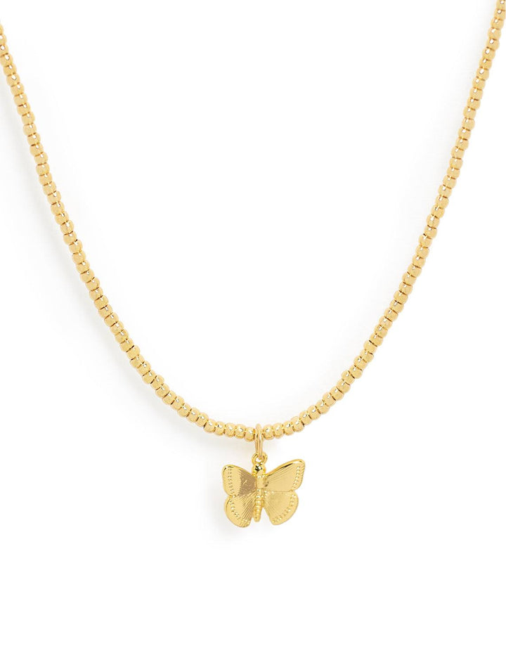 mini monarch necklace in gold